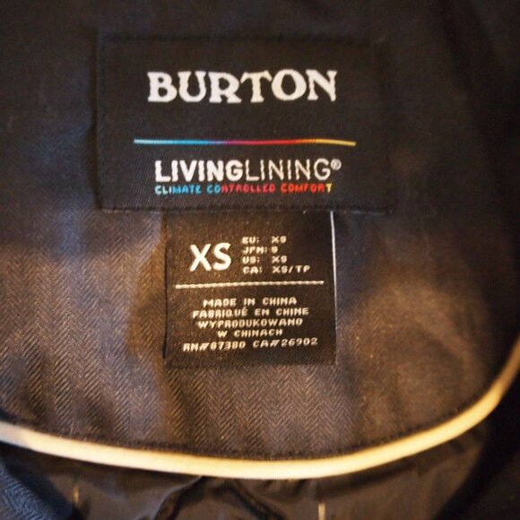 Burton Hazelton Hooded Jacket Womens Sherpa Fleece Collar True Black Size XS - Picture 10 of 13